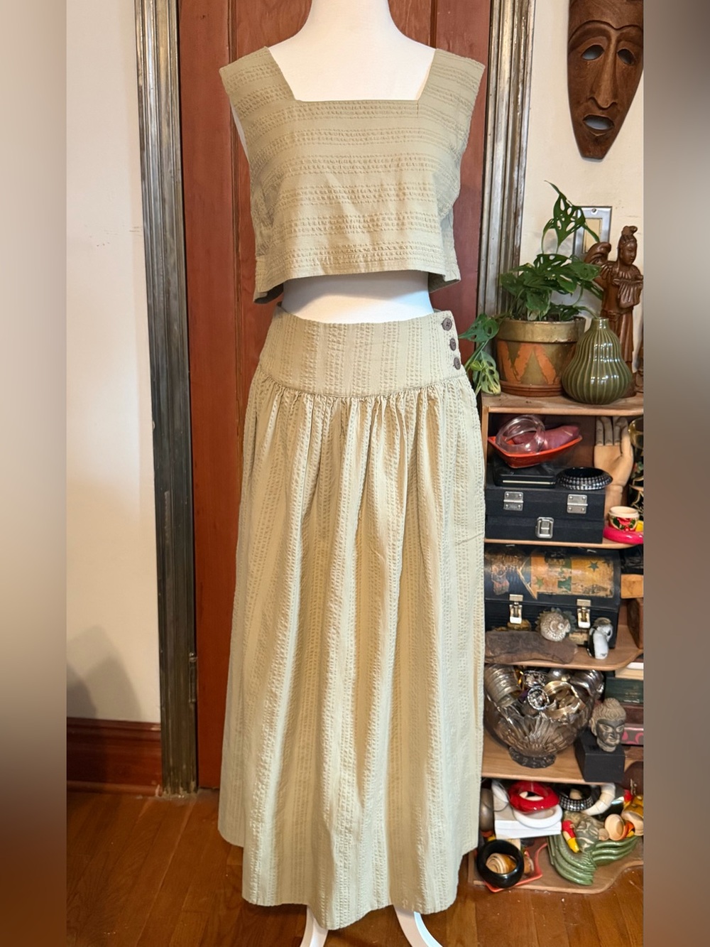 Free People Sunshine Two Piece Tank And Skirt Set Size Small